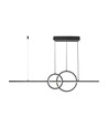 17W LED Pendelleuchte, schwarz Design - 1500lm, 4000K, Ø91,5cm, IP20, integrierte LED