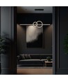 17W LED Pendelleuchte, schwarz Design - 1500lm, 4000K, Ø91,5cm, IP20, integrierte LED