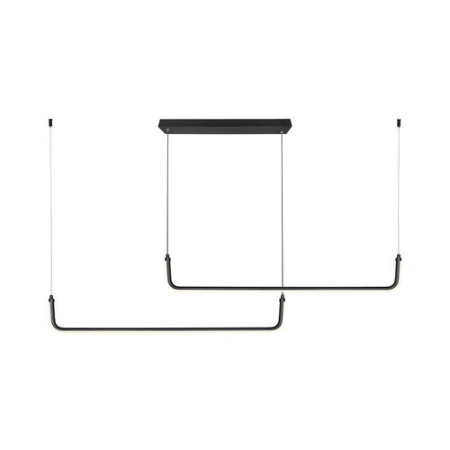 24W LED Hängeleuchte - Designer, 4000K, Schwarz