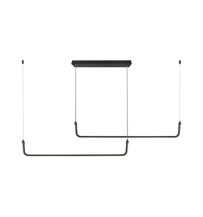 24W LED Hängeleuchte - Designer, 4000K, Schwarz