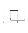 24W LED Hängeleuchte - Designer, 4000K, Schwarz