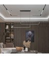 24W LED Hängeleuchte - Designer, 4000K, Schwarz