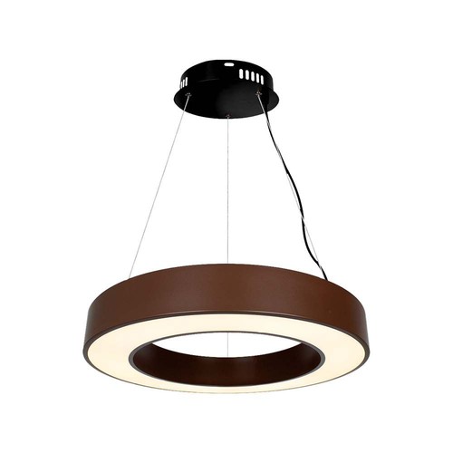 60cm 50W runde LED Pendelleuchte - 125lm/W, Corten, Triac dimmbar, 4000K, IP20
