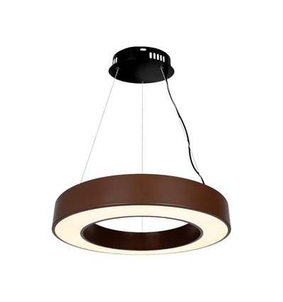 60cm 50W runde LED Pendelleuchte - 125lm/W, Corten, Triac dimmbar, 4000K, IP20