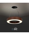 60cm 50W runde LED Pendelleuchte - 125lm/W, Corten, Triac dimmbar, 4000K, IP20