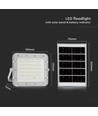 40W LED Solar Fluter - IP65, 4000K, inkl. Solarpanel und Fernbedienung