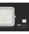 40W LED Solar Fluter - IP65, 4000K, inkl. Solarpanel und Fernbedienung