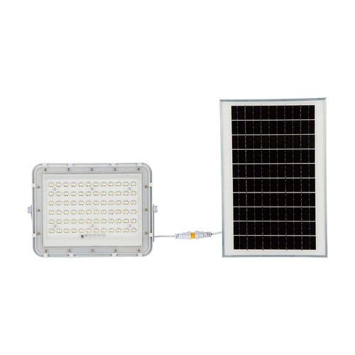 120W Solar LED Fluter mit 15W Panel - 1200lm, IP65, 4000K, inkl. Fernbedienung und 3m Kabel