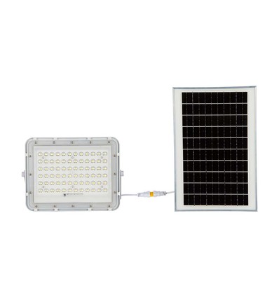 120W Solar LED Fluter mit 15W Panel - 1200lm, IP65, 4000K, inkl. Fernbedienung und 3m Kabel