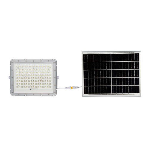 180W LED Solar Fluter, 4000K - Inkl. 20W Solarpanel, IP65, Fernbedienung, weiß