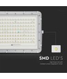 180W LED Solar Fluter, 4000K - Inkl. 20W Solarpanel, IP65, Fernbedienung, weiß