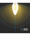 E14 5,5W LED Filament Kerze - Dimmbar, Klarglas, 110lm/W