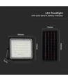 10W Solara LED Solar Fluter - 800lm, IP65, kaltweiß, inkl. Fernbedienung und Solarpanel