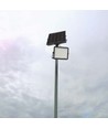120W Solar LED Fluter mit Panel - 1200lm, IP65, inkl. Fernbedienung, schwarz, Außenbereich