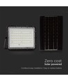 120W Solar LED Fluter mit Panel - 1200lm, IP65, inkl. Fernbedienung, schwarz, Außenbereich
