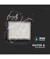 120W Solar LED Fluter mit Panel - 1200lm, IP65, inkl. Fernbedienung, schwarz, Außenbereich