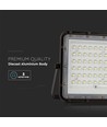 120W Solar LED Fluter mit Panel - 1200lm, IP65, inkl. Fernbedienung, schwarz, Außenbereich