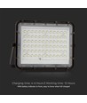 120W Solar LED Fluter mit Panel - 1200lm, IP65, inkl. Fernbedienung, schwarz, Außenbereich