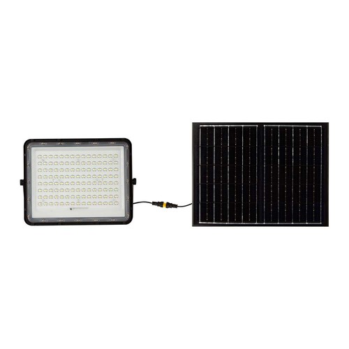 20W Solar Fluter mit Sensor und Fernbedienung - 1800lm, IP65, 4000K, schwarzes Gehäuse