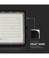 20W Solar Fluter mit Sensor und Fernbedienung - 1800lm, IP65, 6400K, schwarzes Gehäuse