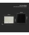 30W LED Solar Strahler, 6400K - 2600lm, IP65, inkl. Solarpanel und Fernbedienung, Aluminium