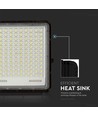 30W LED Solar Strahler, 6400K - 2600lm, IP65, inkl. Solarpanel und Fernbedienung, Aluminium