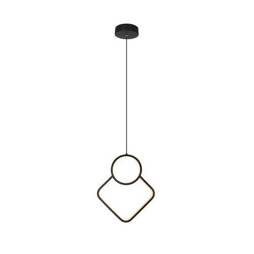 12W LED Pendelleuchte, weißes Rauten-Design - 105lm/W, 28x180cm, moderner Kronleuchter