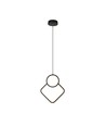 12W LED Pendelleuchte, weißes Rauten-Design - 105lm/W, 28x180cm, moderner Kronleuchter