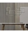 45W LED Designer Pendelleuchte - 120cm, 4800lm, schwarz, warmweiß, IP20