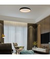 49W LED dekorative Deckenleuchte, dimmbar - Ø60cm, 106lm/W, schwarz, 3000K, Triac dimmbar