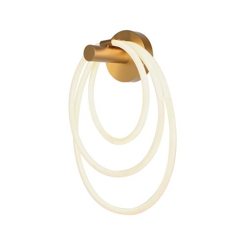 37W Designer LED Wandleuchte - Gold, Ø35cm, 3940lm, 3000K, IP20