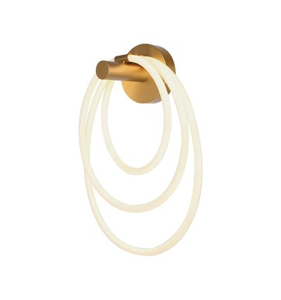 37W Designer LED Wandleuchte - Gold, Ø35cm, 3940lm, 3000K, IP20
