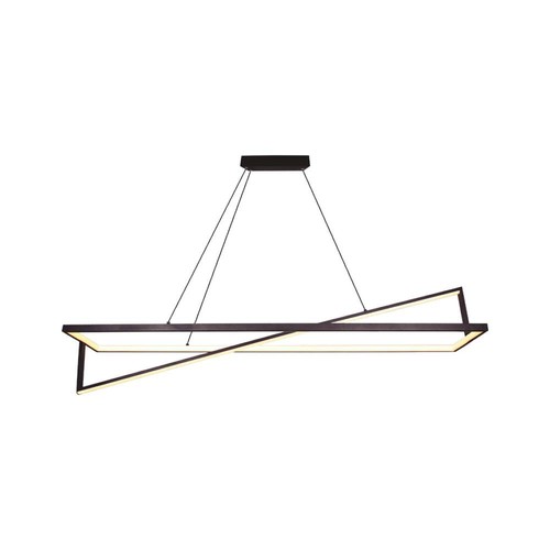 45W LED Designer Hängeleuchte - TRIAC dimmbar, 3000K, schwarz