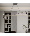 45W LED Designer Hängeleuchte - TRIAC dimmbar, 3000K, schwarz