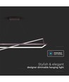 45W LED Designer Hängeleuchte - TRIAC dimmbar, 3000K, schwarz