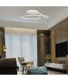 54W LED Designer Deckenleuchte, dimmbar - Ø52cm, weiß, rund, 4000K, Triac dimmbar