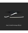 20W LED Designer Pendelleuchte, Ø25cm - 107lm/W, 4000K, schwarz, rund, modernes Design