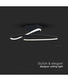 20W LED Designer Pendelleuchte, Ø25cm - 107lm/W, 4000K, schwarz, rund, modernes Design