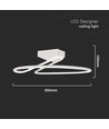 20W Designer Licht - LED, 4000K, weiß, rund