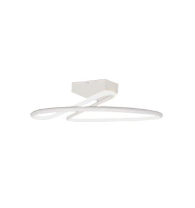 43W LED Designer Deckenleuchte, weiß rund - 4580lm, Ø52cm, 4000K, elegantes Design