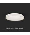 18W LED Designer Deckenleuchte - Rund, weiß, Ø35cm, 4000K, 1280lm
