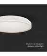 18W LED Designer Deckenleuchte - Rund, weiß, Ø35cm, 4000K, 1280lm