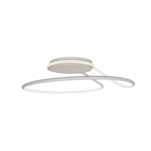 24W Designer LED Deckenleuchte - Ø25cm, weiß, Kreis-Design, 4000K neutralweiß