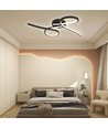 24W LED Designer Deckenleuchte - 2560lm, 3000K, schwarz, 360 Grad Abstrahlwinkel