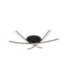 20W LED Designer Deckenleuchte - 3 gekreuzte Röhren, 105lm/W, schwarzes Finish, 3000K