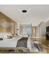 20W LED Designer Deckenleuchte - 3 gekreuzte Röhren, 105lm/W, schwarzes Finish, 3000K