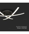 20W LED Designer Deckenleuchte - 3 gekreuzte Röhren, 105lm/W, schwarzes Finish, 3000K