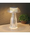 1W wiederaufladbare LED Tischleuchte - Touch dimmbar, 3-in-1 CCT, transparent, Ø16 x 25 cm