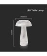 1W wiederaufladbare LED Tischleuchte - Touch dimmbar, 3-in-1 CCT, transparent, Ø16 x 25 cm