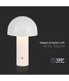 LED Tischlampe - 1800mAh Akku, Ø150x250, 3in1, weiß, Gehäuse